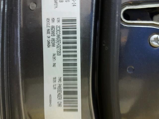 2C3CCAAG5EH327359 - 2014 CHRYSLER 300 GRAY photo 10