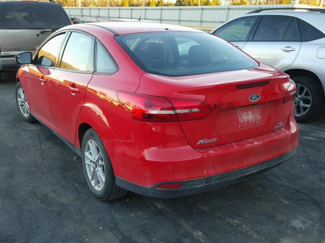 1FADP3F23FL385042 - 2015 FORD FOCUS SE RED photo 3