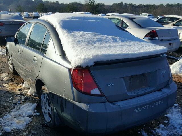 1G8AJ52F94Z220376 - 2004 SATURN ION LEVEL GRAY photo 3