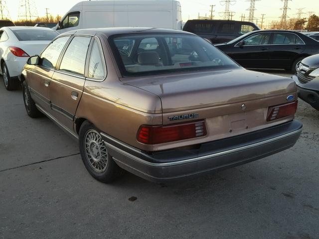 1FACP5241MG241493 - 1991 FORD TAURUS GL BROWN photo 3