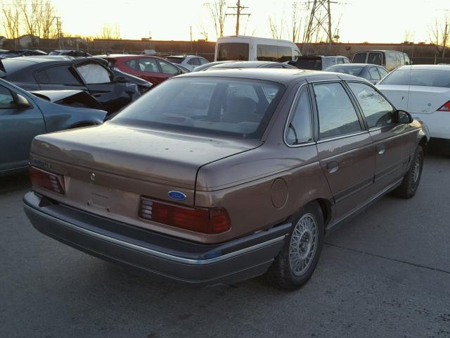 1FACP5241MG241493 - 1991 FORD TAURUS GL BROWN photo 4