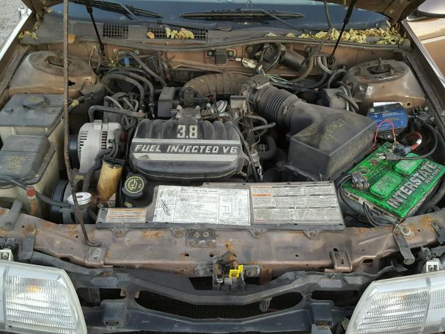 1FACP5241MG241493 - 1991 FORD TAURUS GL BROWN photo 7