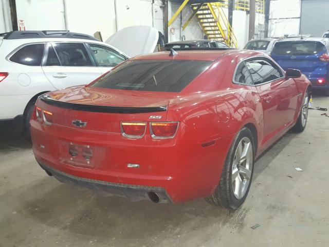 2G1FK1EJ5A9155946 - 2010 CHEVROLET CAMARO SS RED photo 4