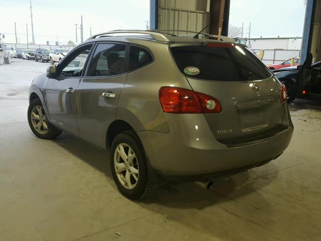JN8AS5MT7AW504127 - 2010 NISSAN ROGUE S GRAY photo 3