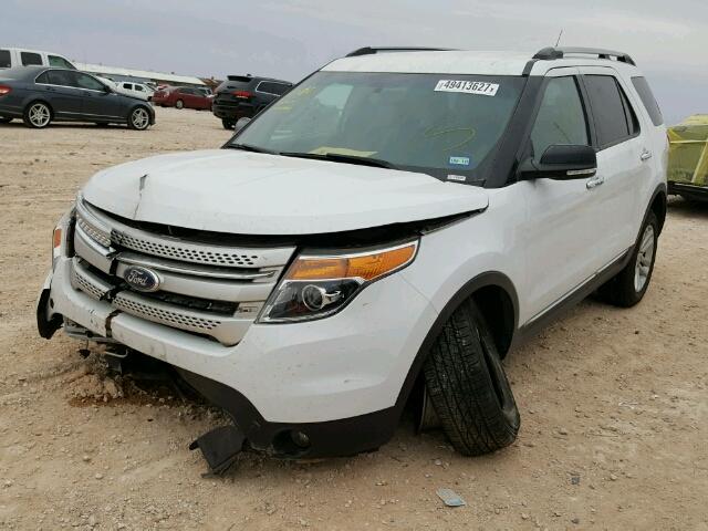 1FM5K7D85FGC23946 - 2015 FORD EXPLORER X WHITE photo 2