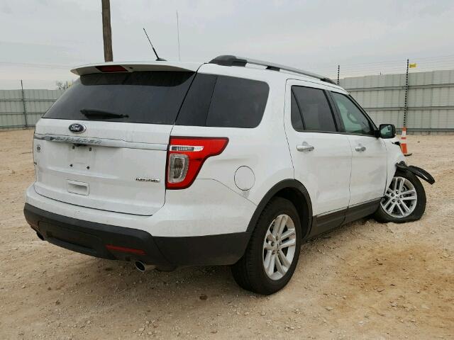 1FM5K7D85FGC23946 - 2015 FORD EXPLORER X WHITE photo 4