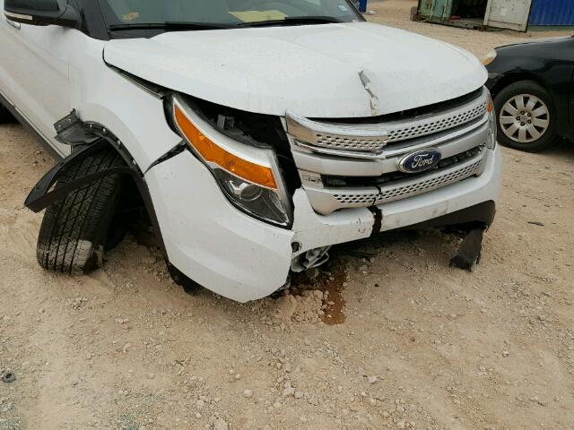1FM5K7D85FGC23946 - 2015 FORD EXPLORER X WHITE photo 9