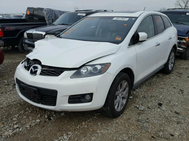 JM3ER293770141962 - 2007 MAZDA CX-7 WHITE photo 2