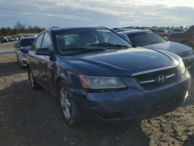 5NPEU46F97H170013 - 2007 HYUNDAI SONATA SE BLUE photo 1