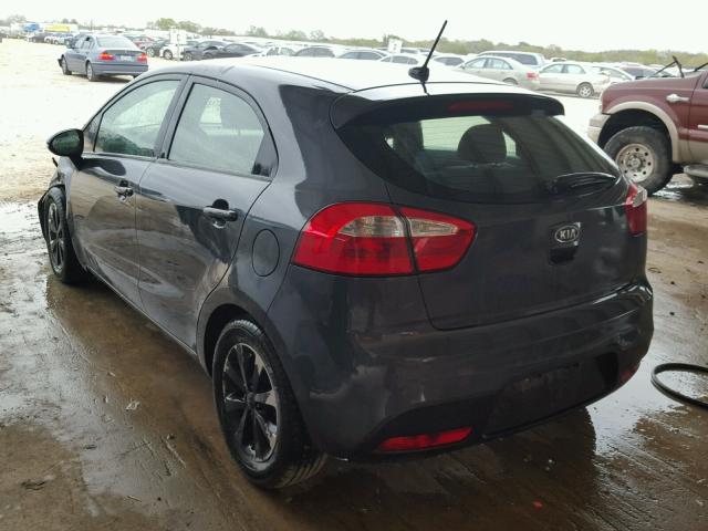 KNADN5A32D6101940 - 2013 KIA RIO EX GRAY photo 3