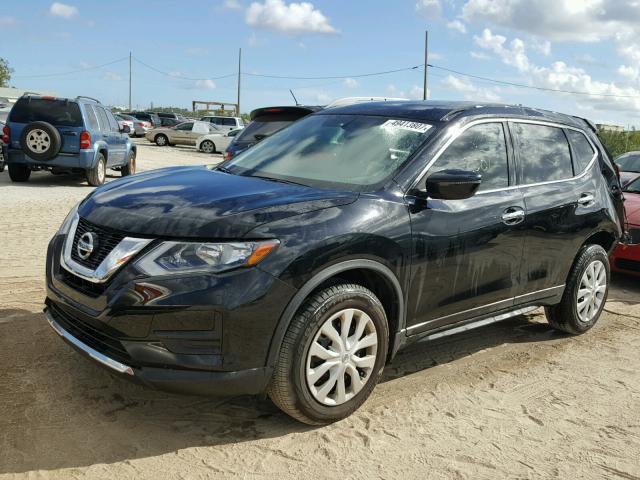 JN8AT2MT0HW132474 - 2017 NISSAN ROGUE S BLACK photo 2