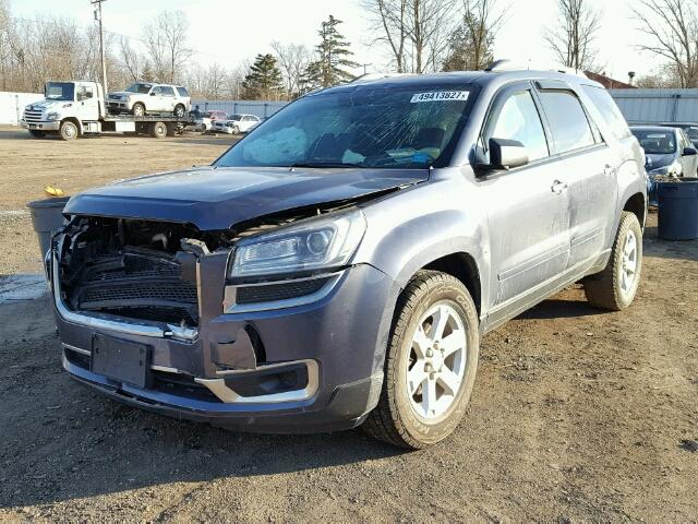 1GKKRPKD8EJ278335 - 2014 GMC ACADIA SLE BLUE photo 2