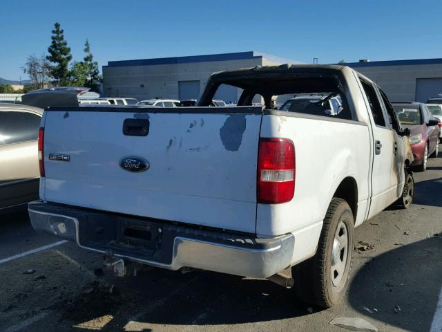 1FTPW12556KC38547 - 2006 FORD F150 SUPER WHITE photo 4