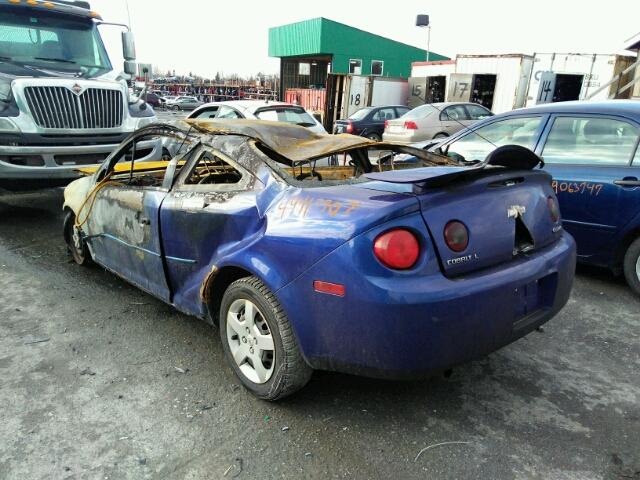 1G1AL15F277360444 - 2007 CHEVROLET COBALT LT BLUE photo 3