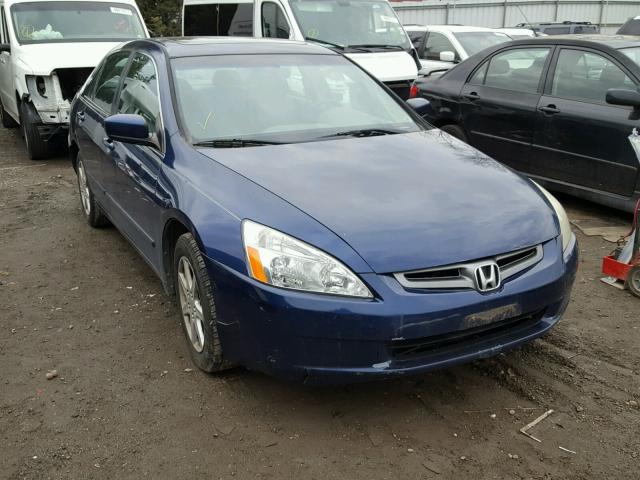 1HGCM66534A044115 - 2004 HONDA ACCORD EX BLUE photo 1