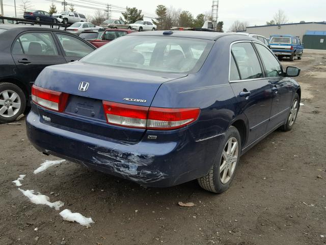 1HGCM66534A044115 - 2004 HONDA ACCORD EX BLUE photo 4