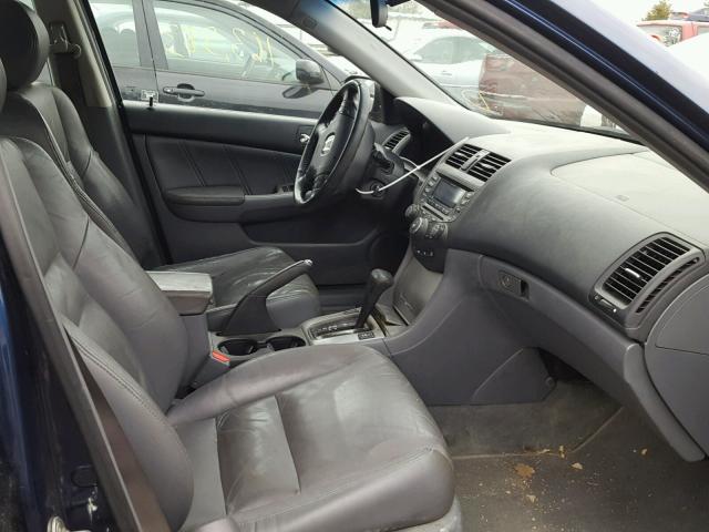 1HGCM66534A044115 - 2004 HONDA ACCORD EX BLUE photo 5