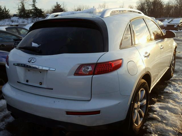 JNRBS08W74X404034 - 2004 INFINITI FX45 WHITE photo 4