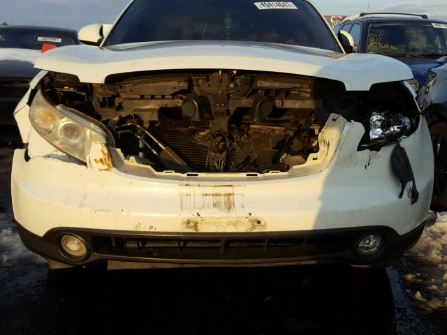 JNRBS08W74X404034 - 2004 INFINITI FX45 WHITE photo 9