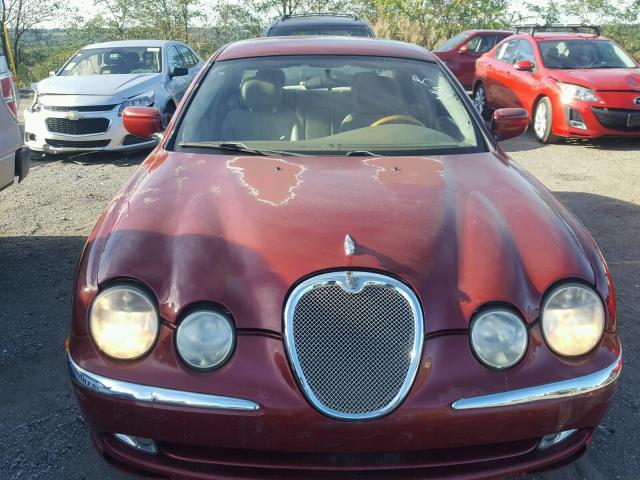 SAJDA01C3YFL38204 - 2000 JAGUAR S-TYPE RED photo 9