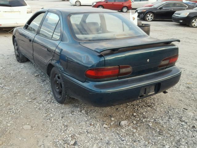 1Y1SK5360RZ090268 - 1994 GEO PRIZM BASE ტურკოუსი ფოტო 3