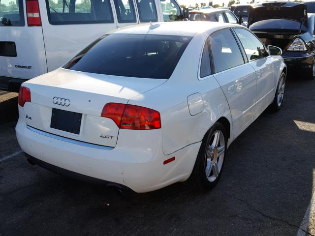 WAUAF78EX6A227501 - 2006 AUDI A4 2 WHITE photo 4