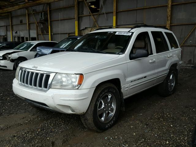 1J4GW58N84C138846 - 2004 JEEP GRAND CHER WHITE photo 2