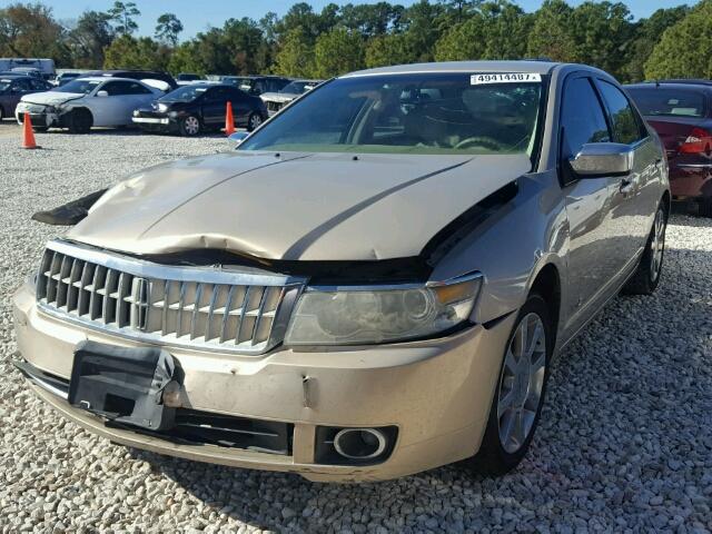 3LNHM26T07R648772 - 2007 LINCOLN MKZ GOLD photo 2