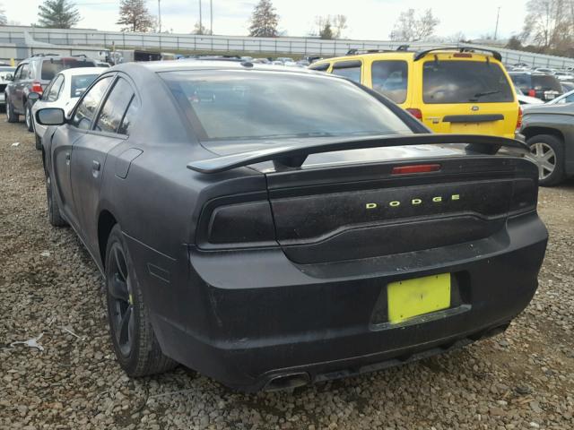 2C3CDXHG4DH606015 - 2013 DODGE CHARGER SX BLACK photo 3