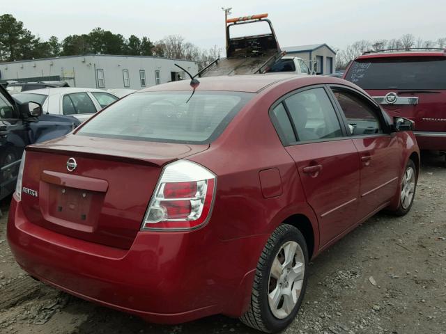 3N1AB61E48L747386 - 2008 NISSAN SENTRA 2.0 BURGUNDY photo 4