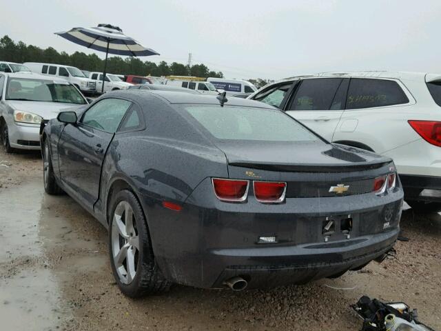 2G1FC1E34D9178640 - 2013 CHEVROLET CAMARO LT GRAY photo 3