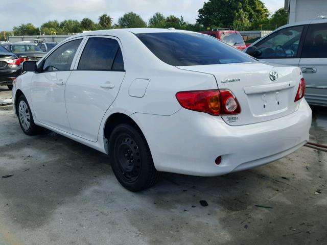 1NXBU4EE8AZ327244 - 2010 TOYOTA COROLLA BA WHITE photo 3