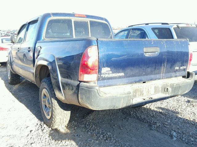 5TELU42N76Z181043 - 2006 TOYOTA TACOMA DOU BLUE photo 3