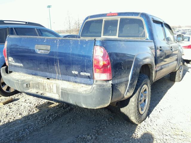 5TELU42N76Z181043 - 2006 TOYOTA TACOMA DOU BLUE photo 4