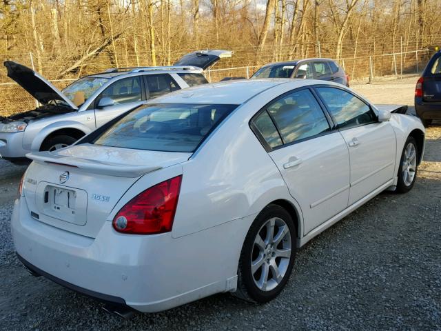 1N4BA41E98C812310 - 2008 NISSAN MAXIMA SE WHITE photo 4