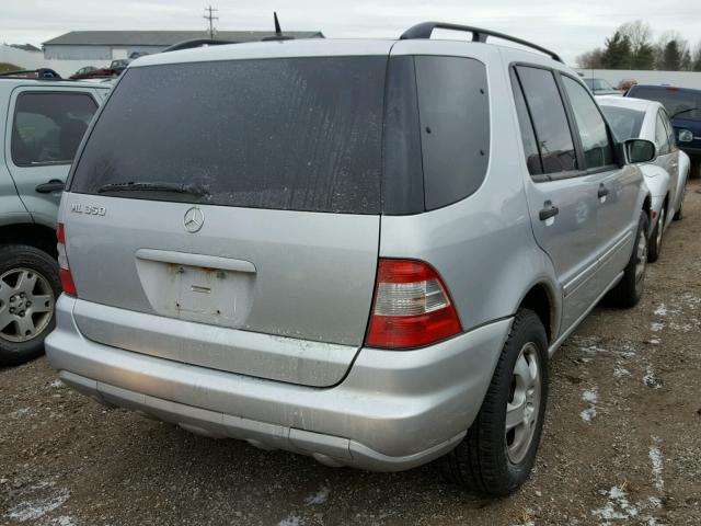 4JGAB57E54A460473 - 2004 MERCEDES-BENZ ML 350 SILVER photo 4