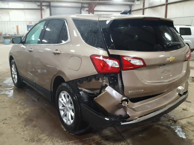 3GNAXJEV6JL107642 - 2018 CHEVROLET EQUINOX LT GOLD photo 3