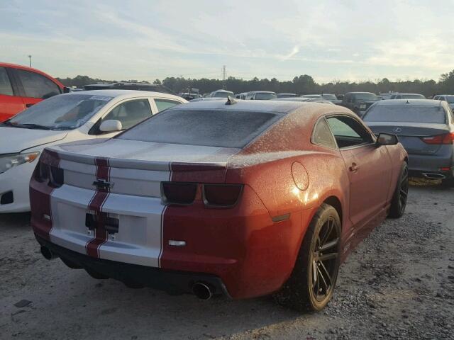 2G1FK1EJ8A9129924 - 2010 CHEVROLET CAMARO SS MAROON photo 4