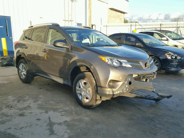 2T3ZFREV2FW153563 - 2015 TOYOTA RAV4 LE BROWN photo 1