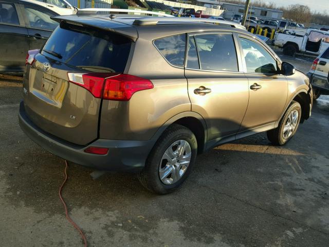 2T3ZFREV2FW153563 - 2015 TOYOTA RAV4 LE BROWN photo 4