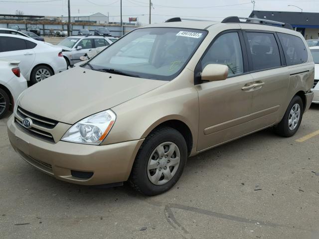 KNDMB233376143433 - 2007 KIA SEDONA EX GOLD photo 2