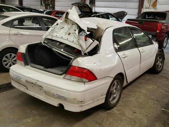 JA3AJ86E12U080390 - 2002 MITSUBISHI LANCER OZ WHITE photo 4