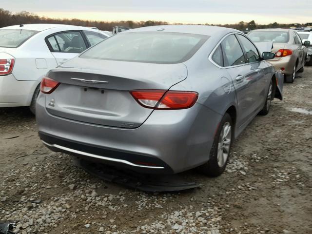 1C3CCCAB3FN534633 - 2015 CHRYSLER 200 LIMITE SILVER photo 4