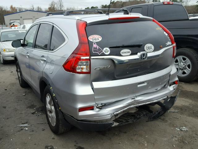 2HKRM3H57FH548179 - 2015 HONDA CR-V EX SILVER photo 3