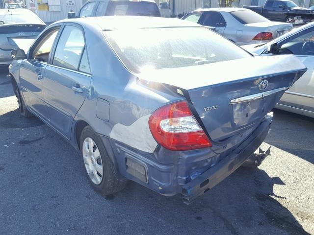 4T1BE32K84U837907 - 2004 TOYOTA CAMRY LE BLUE photo 3