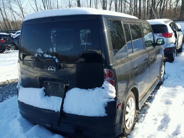 JTLKT334X50178056 - 2005 TOYOTA SCION XB BLACK photo 4