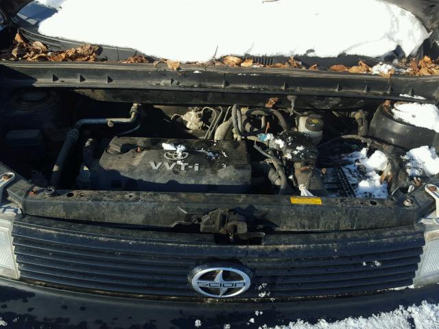 JTLKT334X50178056 - 2005 TOYOTA SCION XB BLACK photo 7