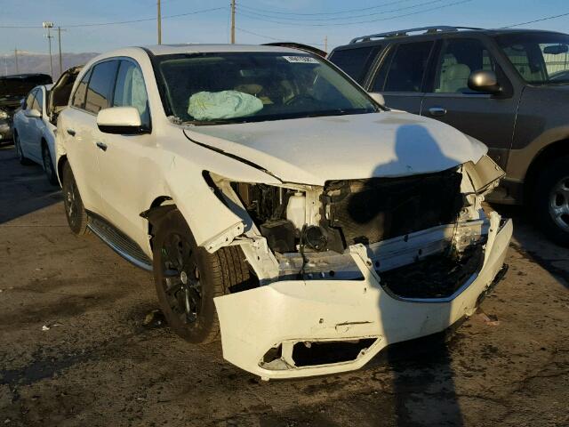 5FRYD4H21GB007280 - 2016 ACURA MDX WHITE photo 1