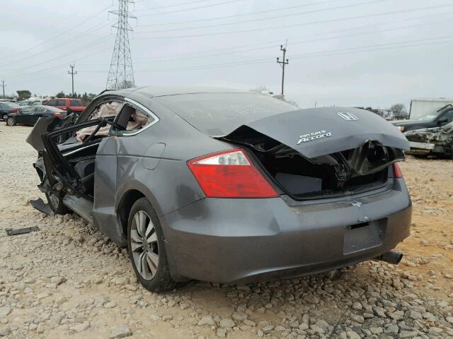 1HGCS12339A023074 - 2009 HONDA ACCORD LX GRAY photo 3