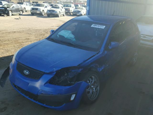 KNADE163666177617 - 2006 KIA RIO 5 BLUE photo 2